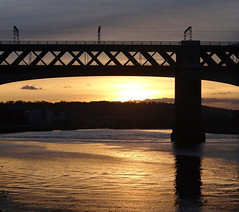 King Edward VII bridge at sunset