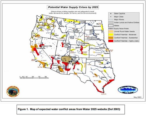 Expected Drought conditions from Water 2025