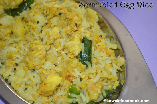 Simple Indian Mom's Egg Rice