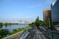 The Tama River and Road along It