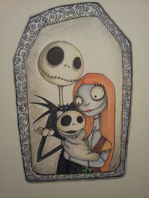 "Nightmare before Christmas" Wall painting | This is a cute … | Flickr