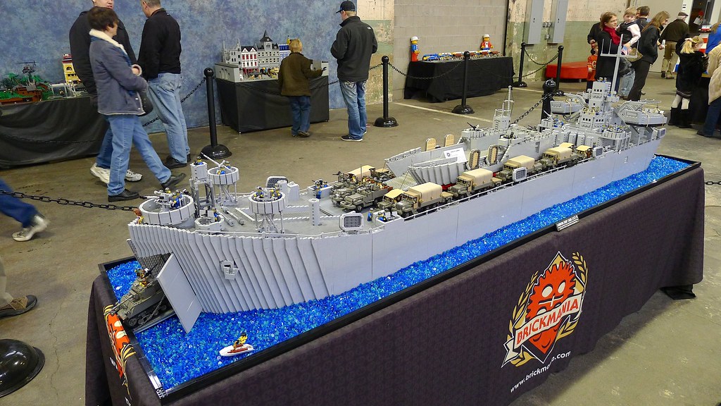 Lego Navy Ship | brickmaniatoys.com/open-house/ | Brian Lenk | Flickr