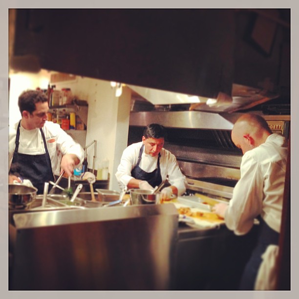 The chefs from Almond & L&W Oyster Co in action at The James Beard 