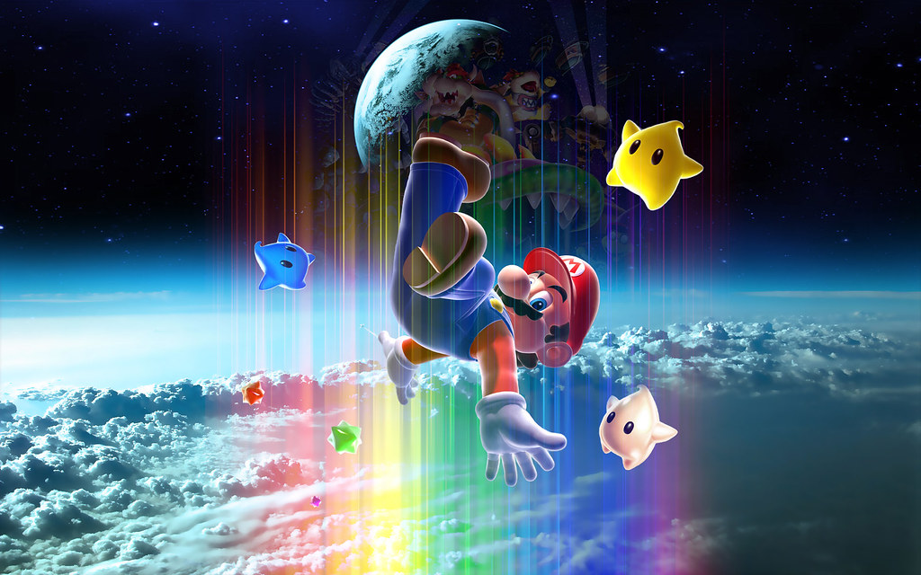 Falling Mario Star Super Mario Galaxy 2 Wii Wallpaper Flickr