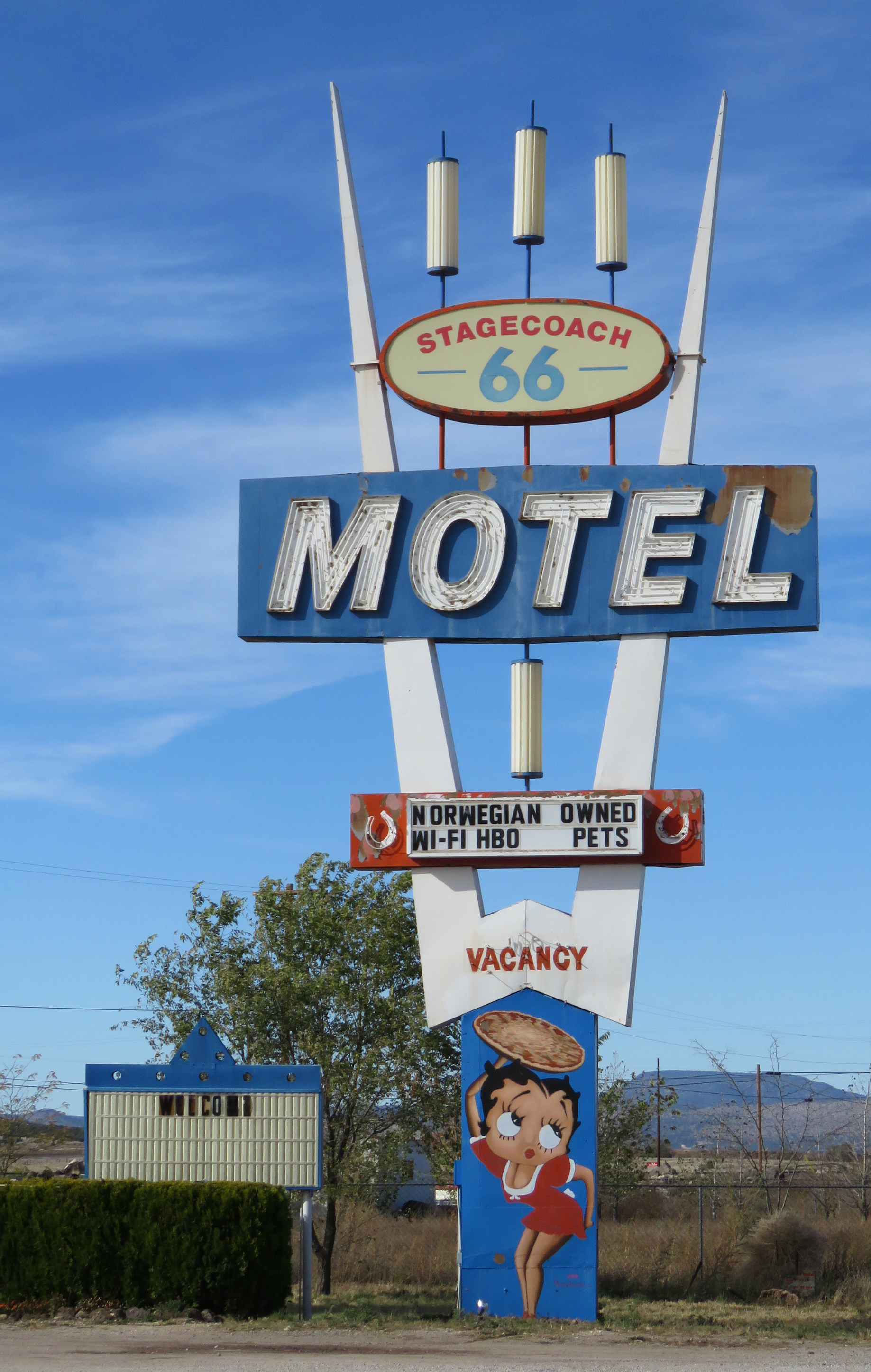 Stagecoach 66 Motel and The Pizza Joint - 639 Chino Street, Seligman, Arizona U.S.A. - November 9, 2015
