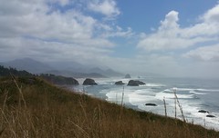 View of Haystack Rock from Ecola State Park