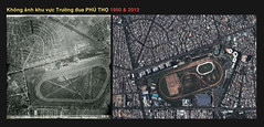 Saigon Aerial View - Không ảnh Trường đua Phú Thọ - 1950 và 2013