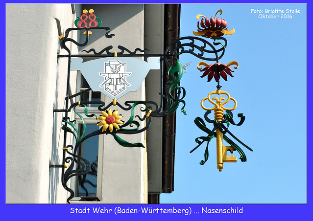 Stadt Wehr (Baden), Landkreis Waldshut. Impressionen vom Oktober 2016 - Fotos und Collagen: Brigitte Stolle