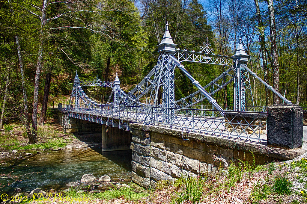Mill Creek Suspension Bridge HDR | Mill Creek Park, Youngsto… | Flickr