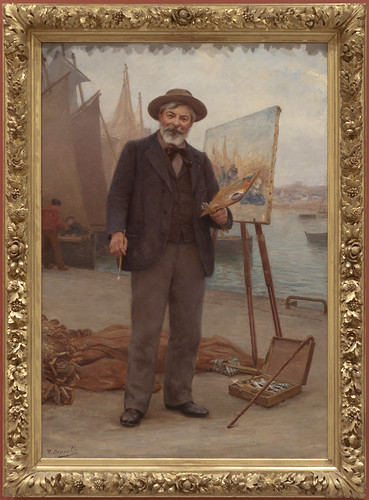  DEYROLLE  Th ophile 1901 Portrait du peintre  Alfred Guillou 