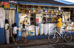 Street-kitchen and street-shops in #Madagascar