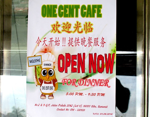 One Cent Cafe open for dinner