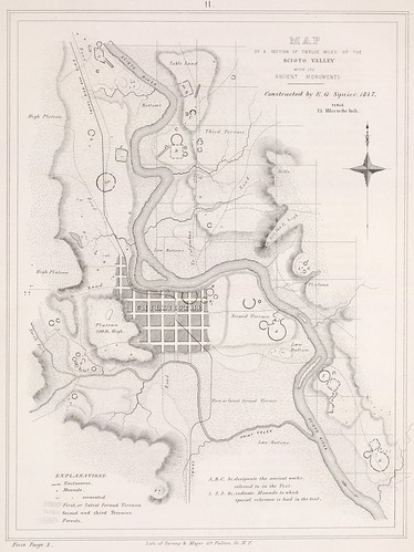 Map of a Section of Twelve Miles of the Scioto Valley with its Ancient Monuments