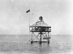 Pile Light in Moreton Bay, ca. 1909