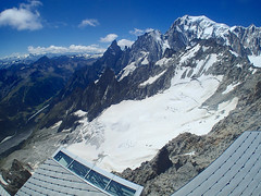 Mont Blanc from Pointe Helbronner