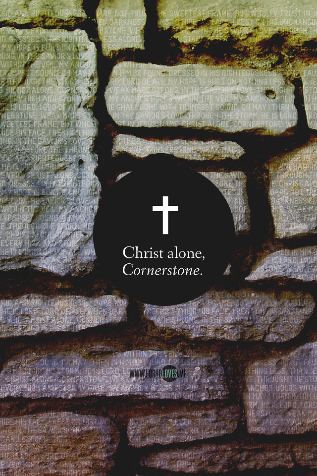 lyrics christ alone cornerstone hillsong