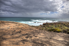 The Cape Leeuwin seashore in HDR