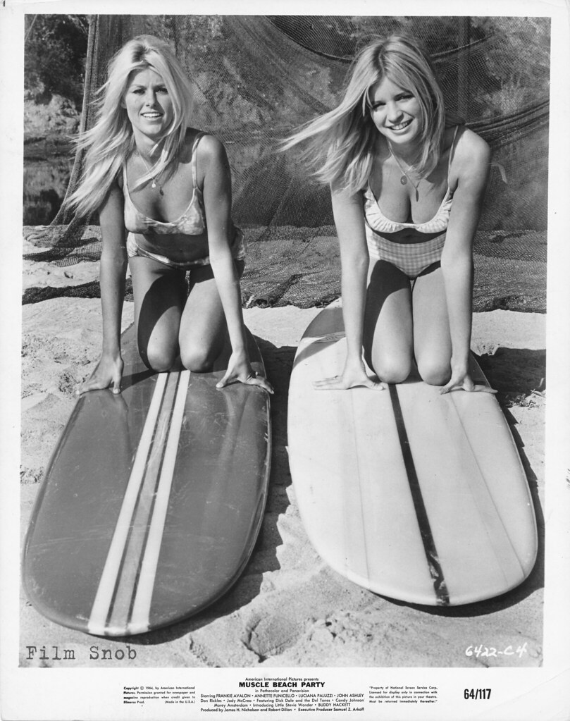 Mary Hughes And Kathy Kessler  Muscle Beach Party 1964 -2254