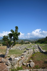 Thermon: east wall of 'bouleuterion', from SE