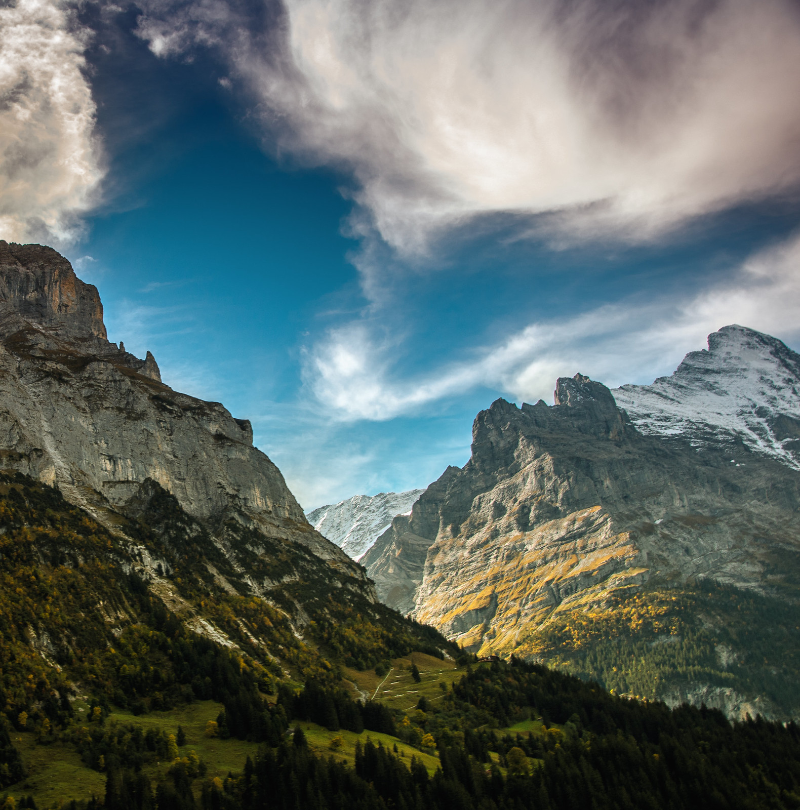 Alps - Grindelwald, Canton of Berne, Switzerland. ...