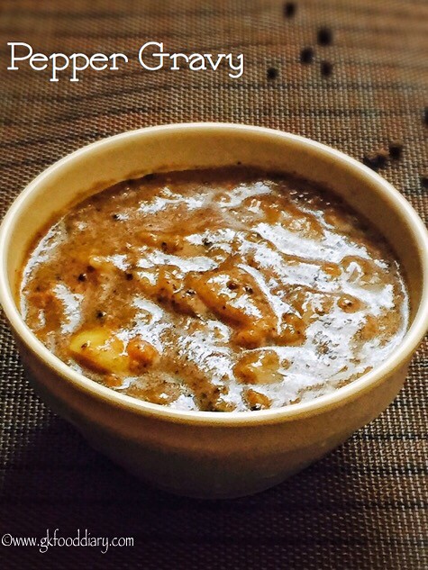 Pepper Gravy Recipe for Toddlers and Kids1