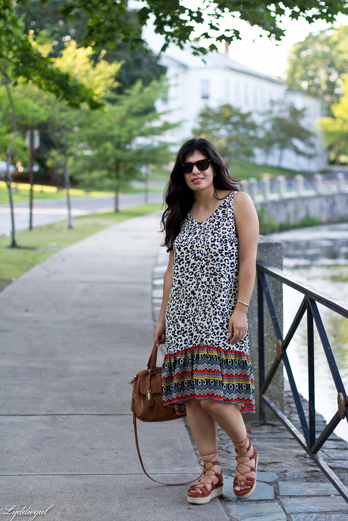 cabi leopard dress, zaful lace up sandals, tahari bag-1.jpg