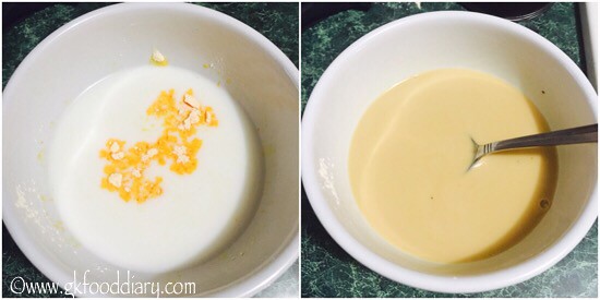 Banana Custard Recipe for Toddlers and Kids - step 1