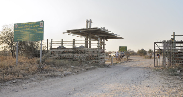 Massingir entrance to Limpopo Transfrontier Park