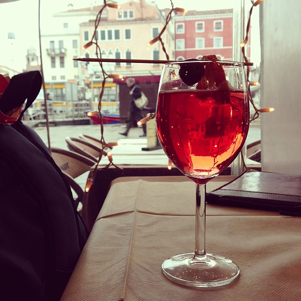 Lunch and a spritz before leaving Venice for Milan.