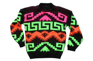 Bright Day-Glo Vintage 80s Tacky Ugly Cosby Sweater | Flickr