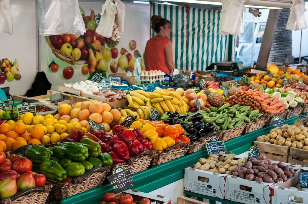 Market in Ajaccio, Corsica