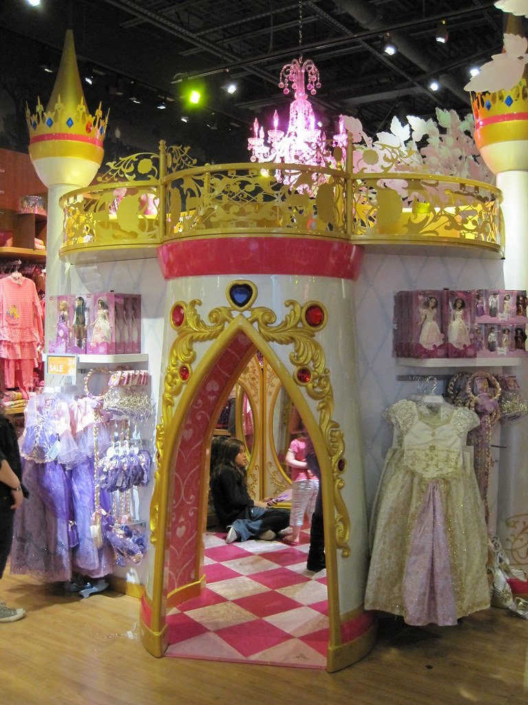 Disney Princess Castle Display and Playhouse at the Disney