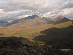 Snowdon and Tryfan from Hebog