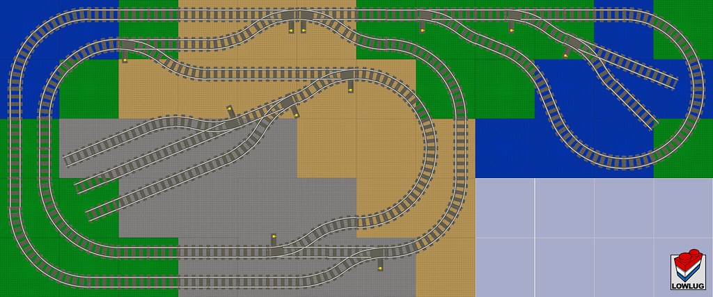 LEGO Train Layout Design #1 | My freshly built LEGO room is … | Flickr