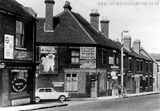 The turning into Nursery Street from Stafford Street in the 1960’s