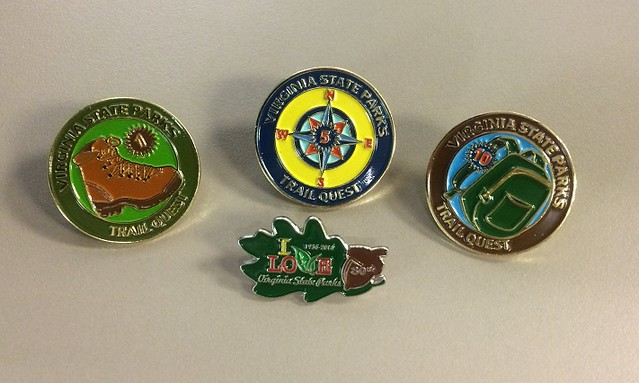 Trail Quest rewards from Virginia State Parks