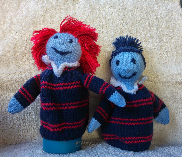 Knitted puppets