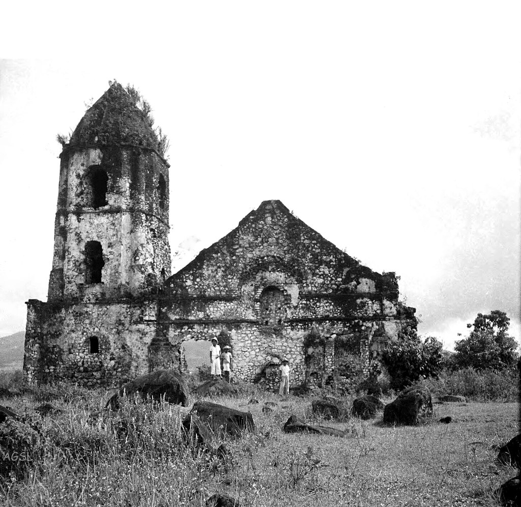The remains of the old church of Cagsawa, Luzon, near Mayo… | Flickr