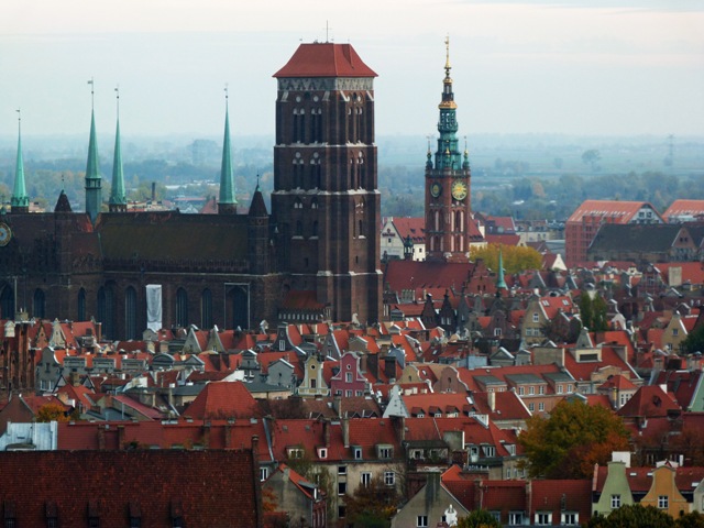 Vistas de Gdansk (Polonia)