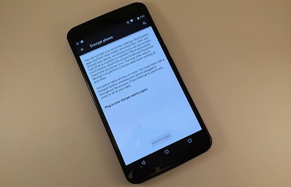 Android 5.0 encryption privacy cost memory read/write test