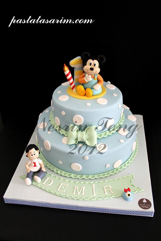 baby mickey mouse cake - demir 1st birthday (Medium) | Flickr ...