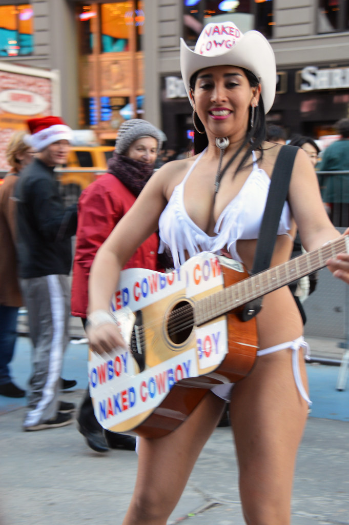Times Square, New York City, NY | The naked cowgirl. No 