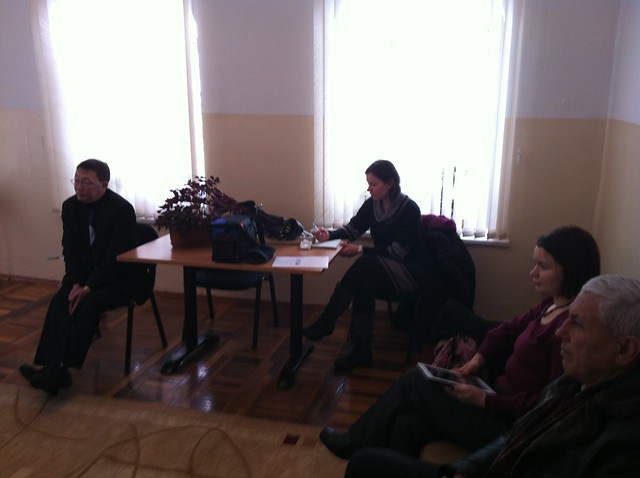 Meeting at Health Center in Osh.