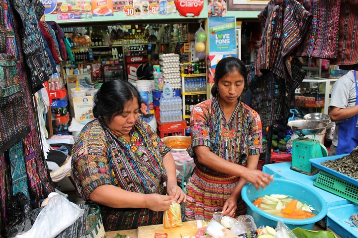 Mercado de Sololá en Guatemala