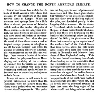 How to change the North American Climate