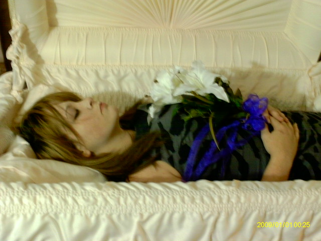 Woman in casket | Flickr - Photo Sharing!