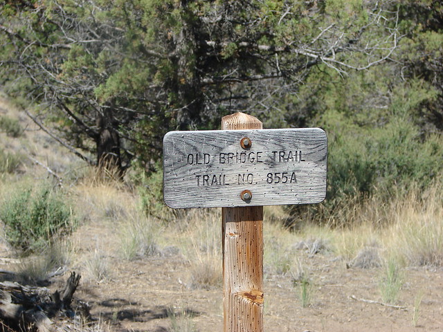 Old Bridge Trail sign