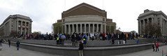 Panorama of a 2012 rally for Trayvon Martin at the University of Minnesota