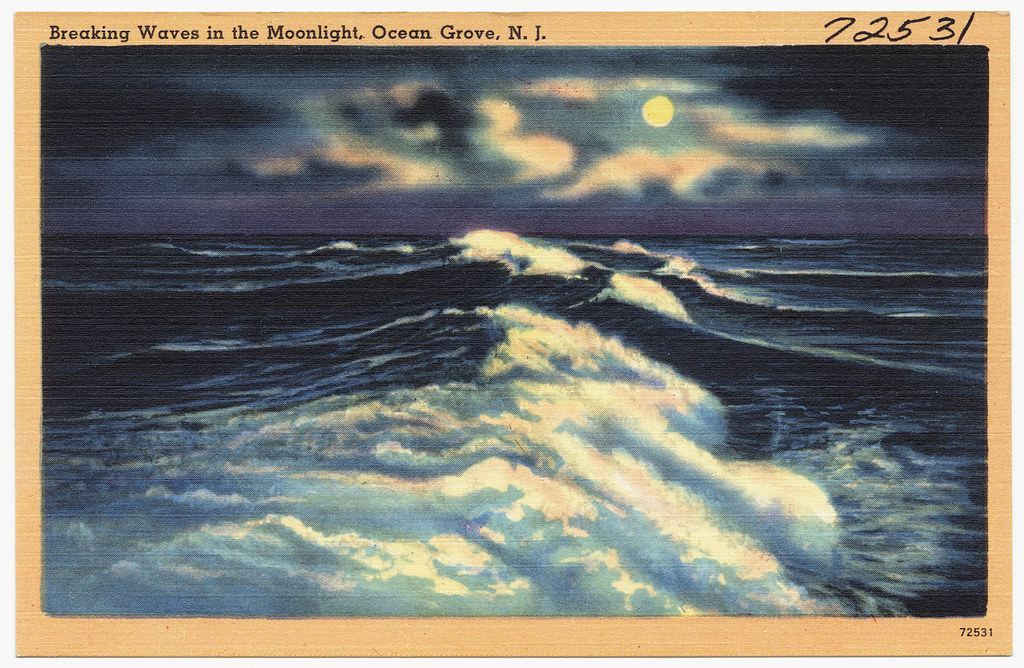 Breaking waves in the moonlight, Ocean Grove, N. J. | Flickr