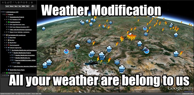 Weather Modification projects and experiments